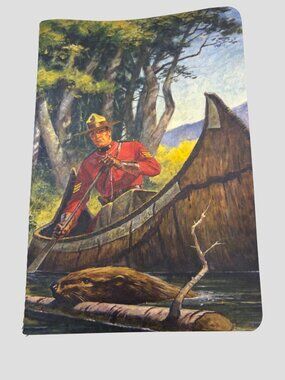 RCMP Royal Canadian Mounted Police Notebook Journal Addison Mountie Beaver Canoe